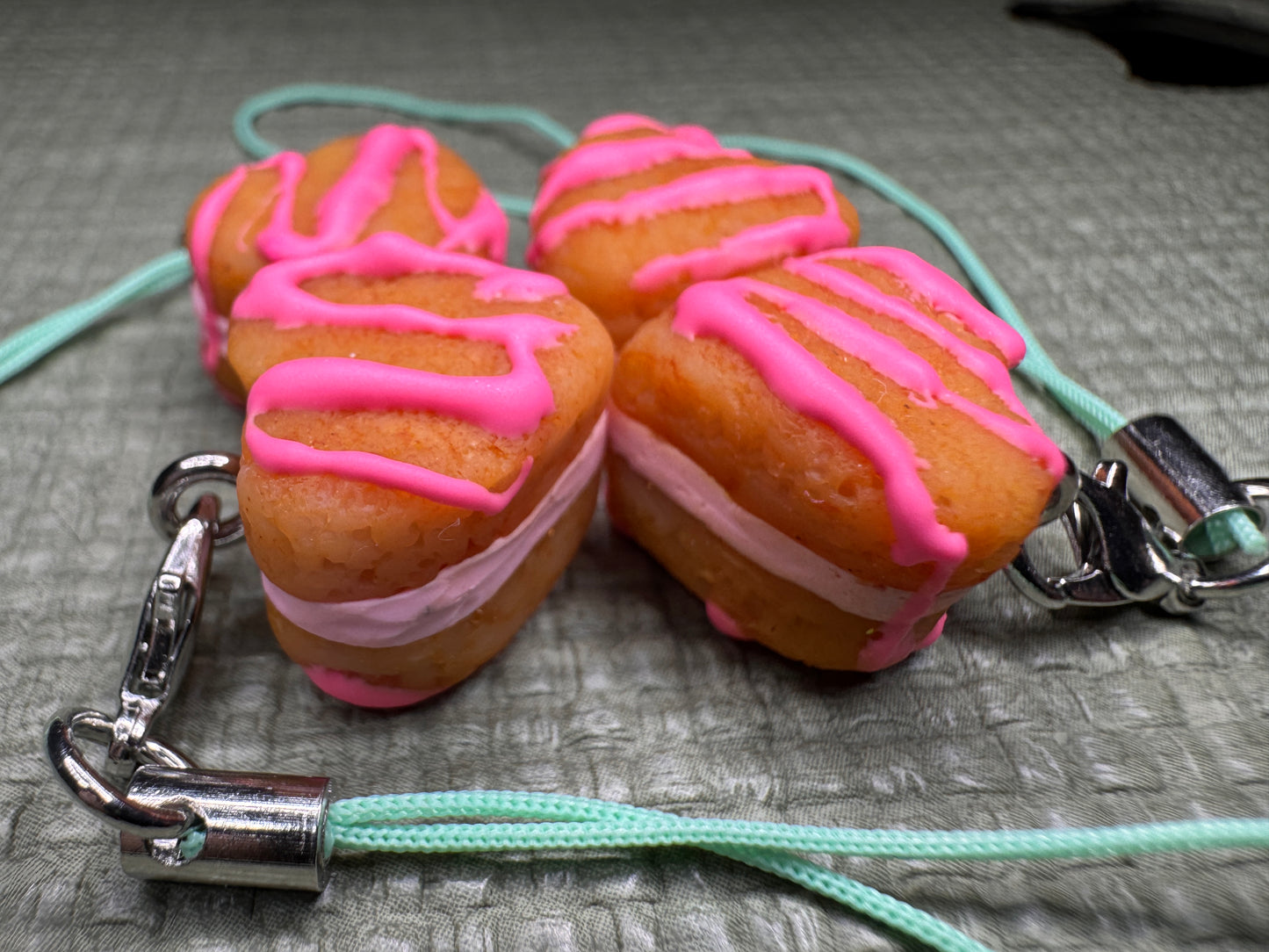 Heart Cookie Sandwich Charm