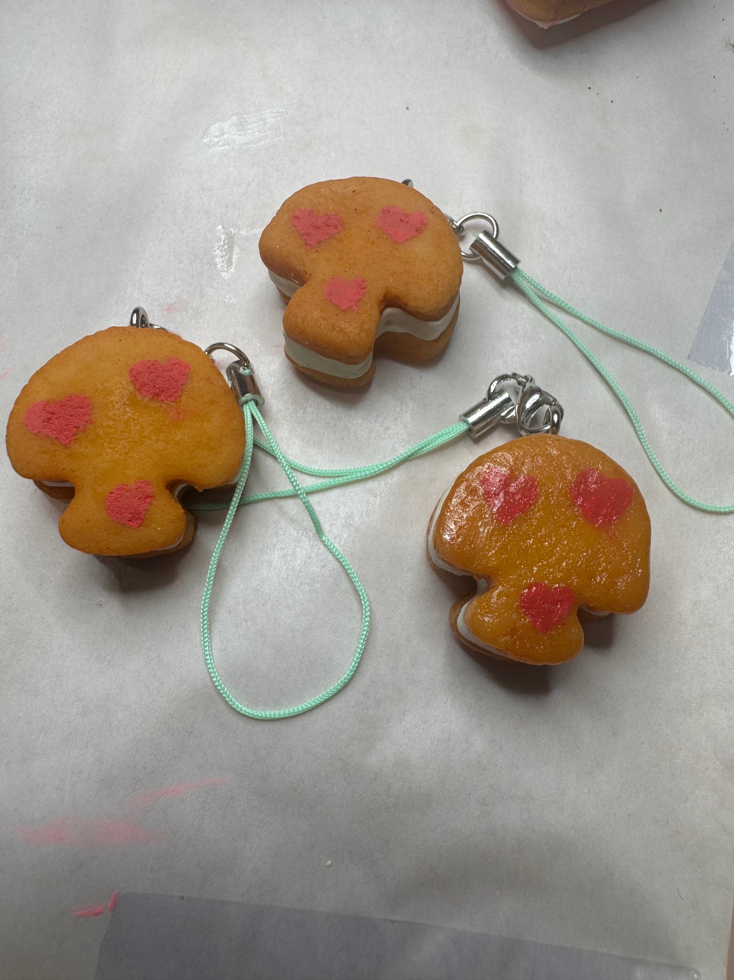 Mushroom Sandwich Cookie Charm