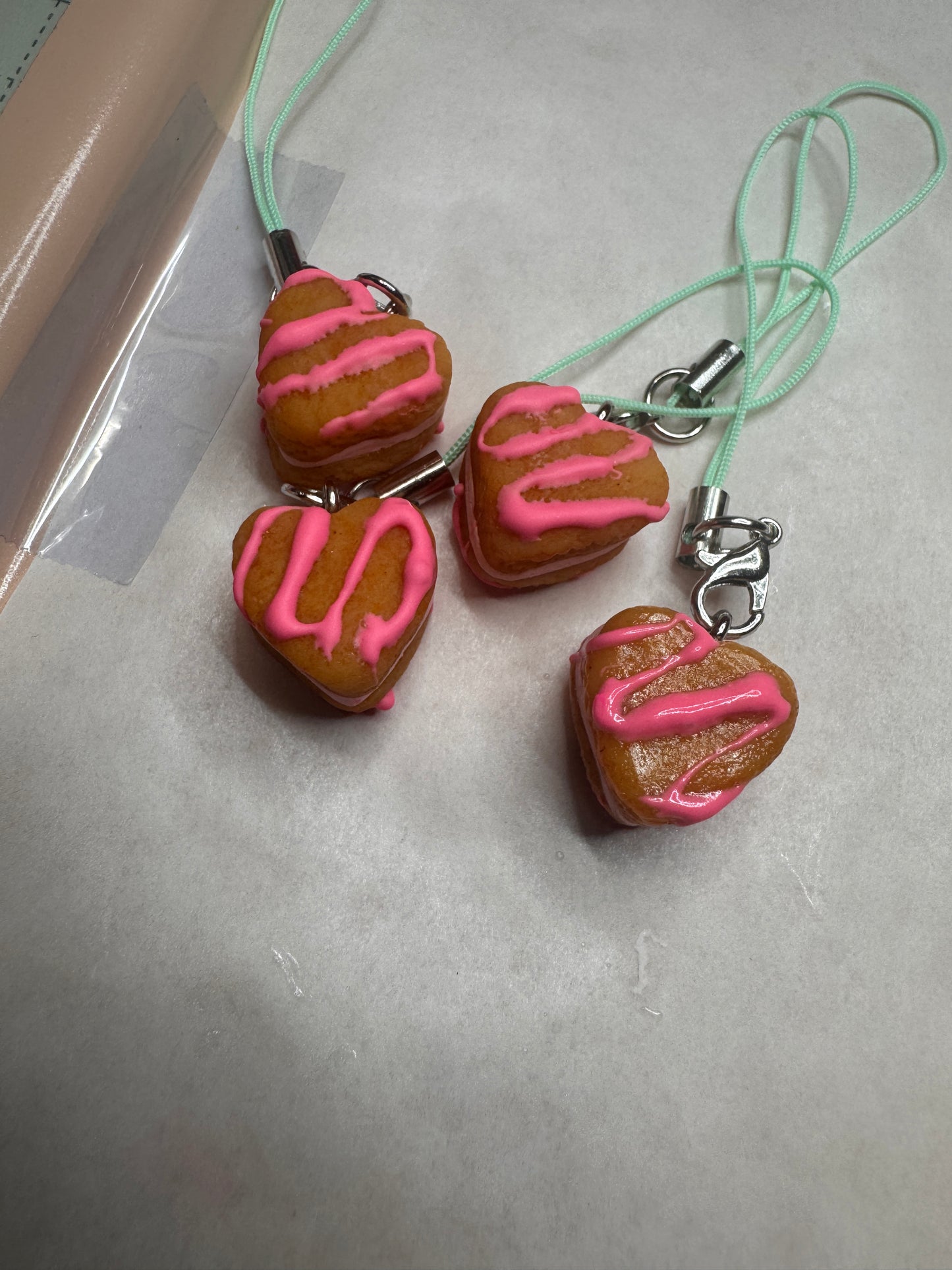 Heart Cookie Sandwich Charm