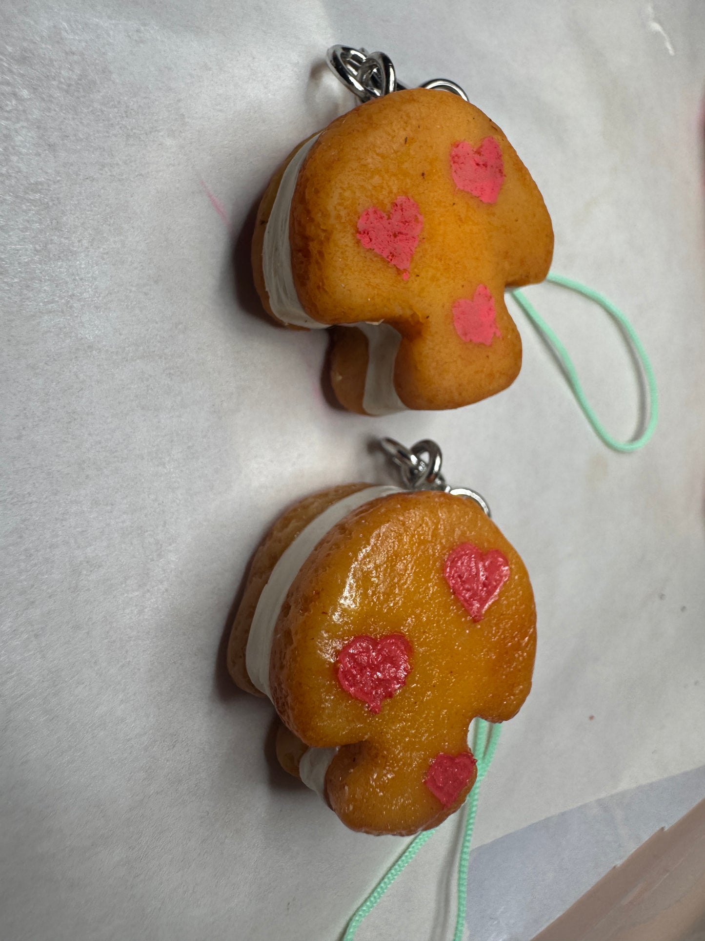 Mushroom Sandwich Cookie Charm