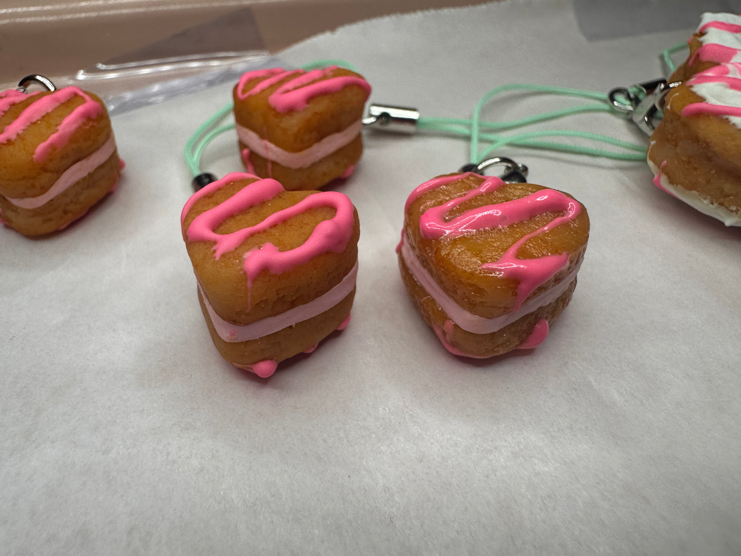 Heart Cookie Sandwich Charm