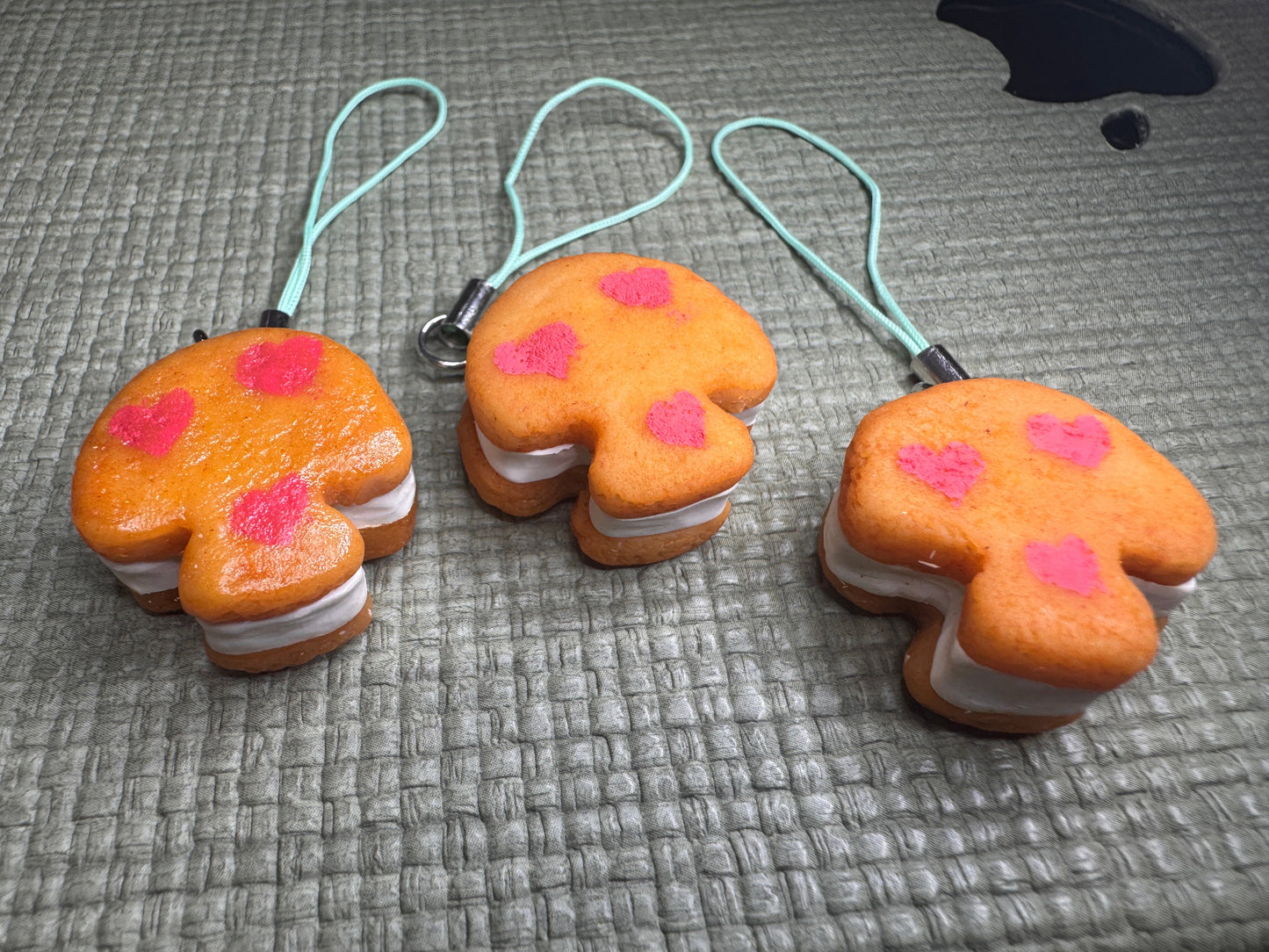 Mushroom Sandwich Cookie Charm